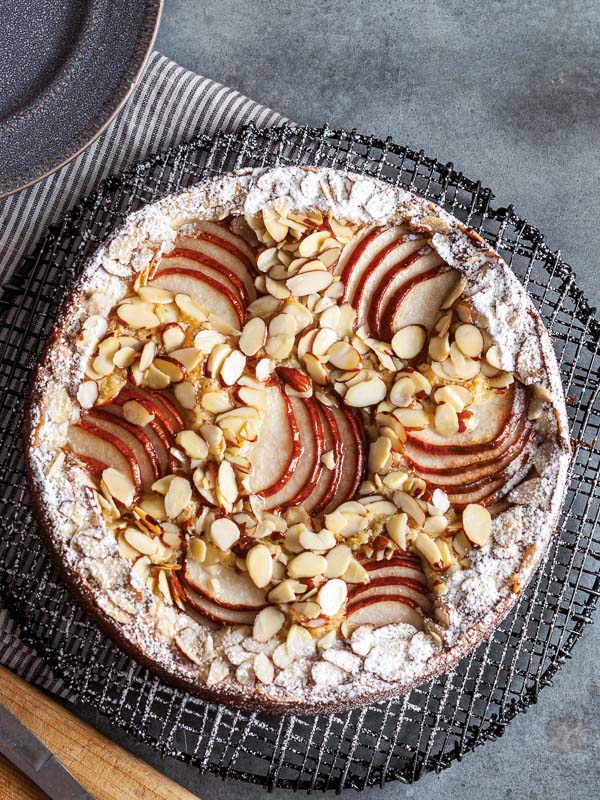 Pear-Almond Olive Oil Cake