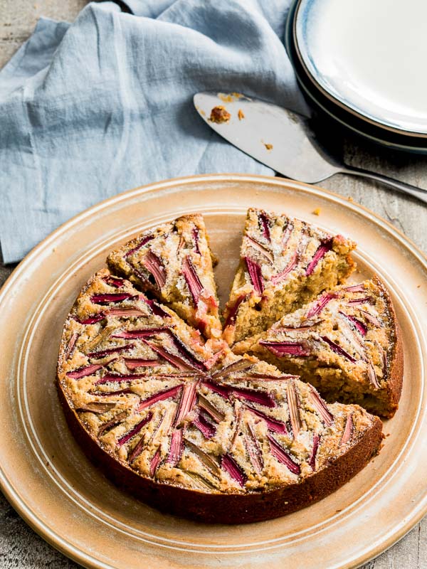 Rhubarb Brown Sugar Cake