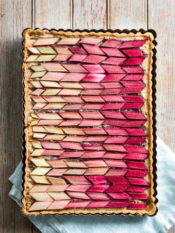 Rhubarb and Almond Tart