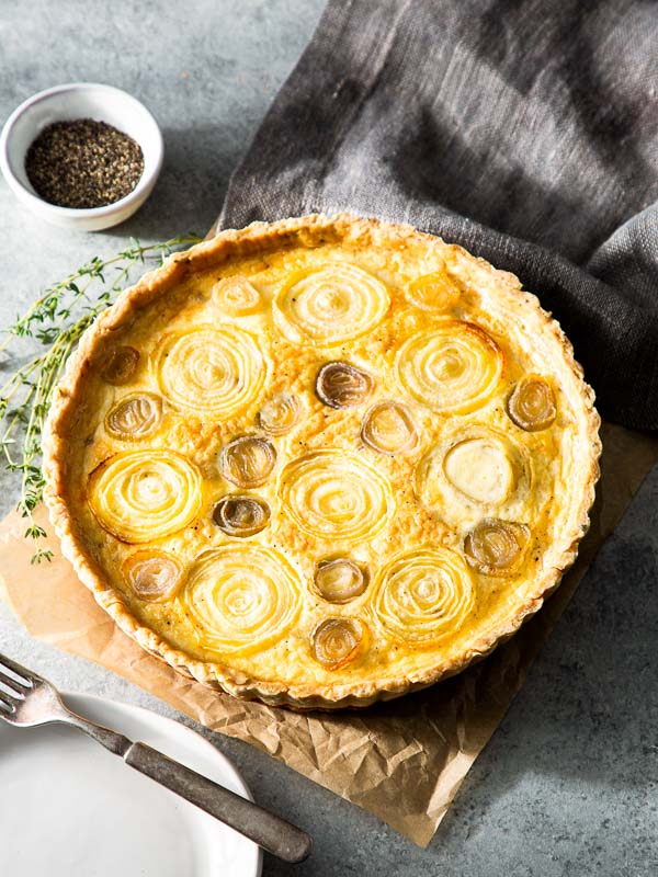Roasted Onion Quiche