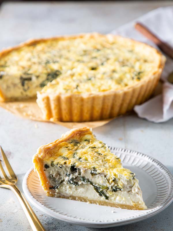 Spinach and Artichoke Quiche