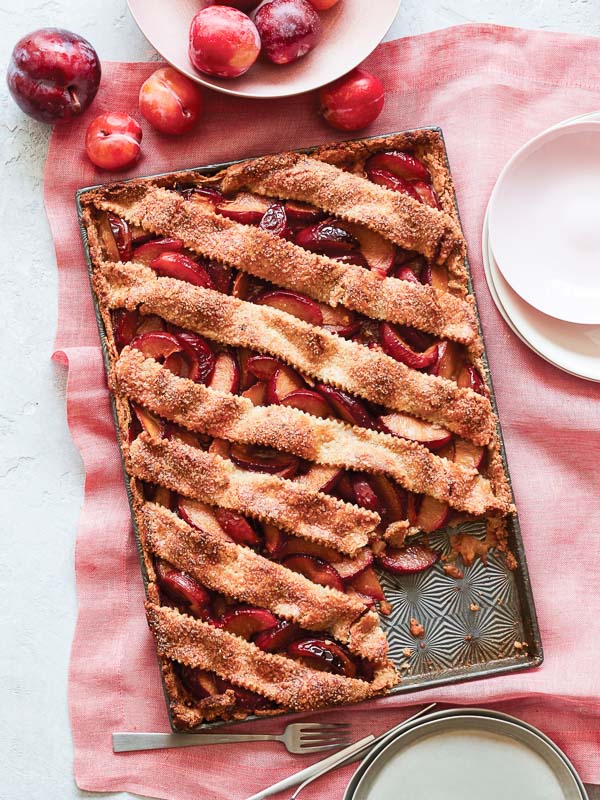 Almond-Browned Butter Plum Pie