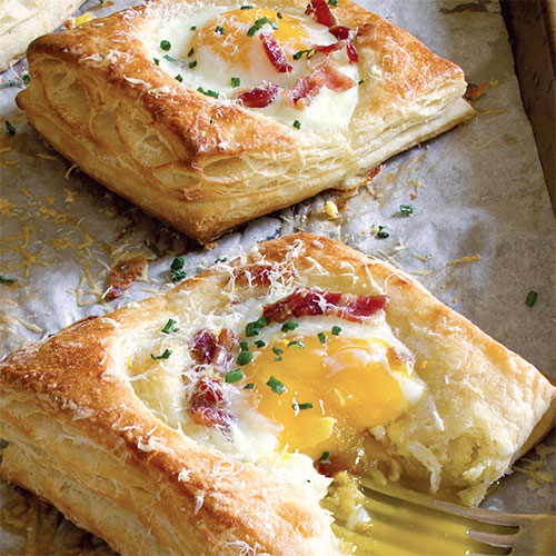 Bacon egg cheese danish