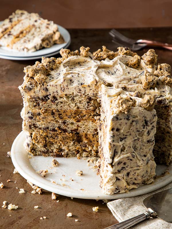 Chocolate Chip Cookie Layer Cake