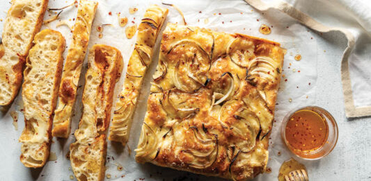 Harissa and Brie Focaccia Harissa and Brie Focaccia