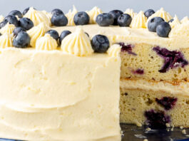 Blueberry Crème Fraîche Layer Cake Blueberry Creme Fraiche Layer Cake