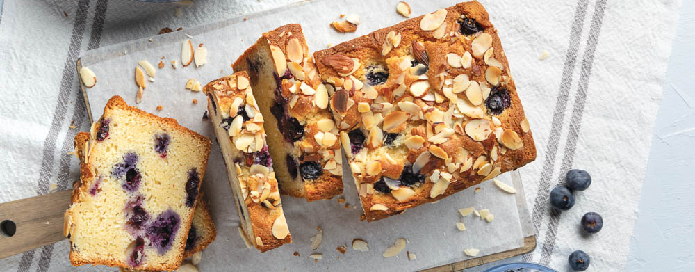 Blueberry Frangipane Loaf Cake