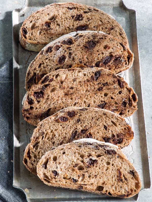 Chocolate Cherry Sourdough Boule