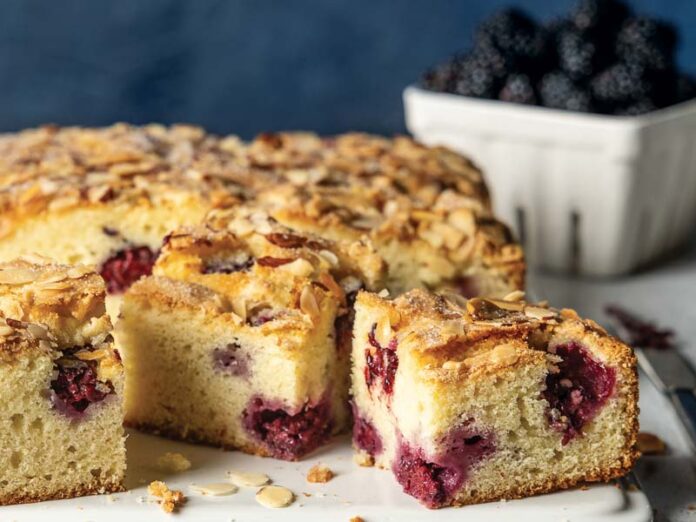 Blackberry-Almond Snack Cake