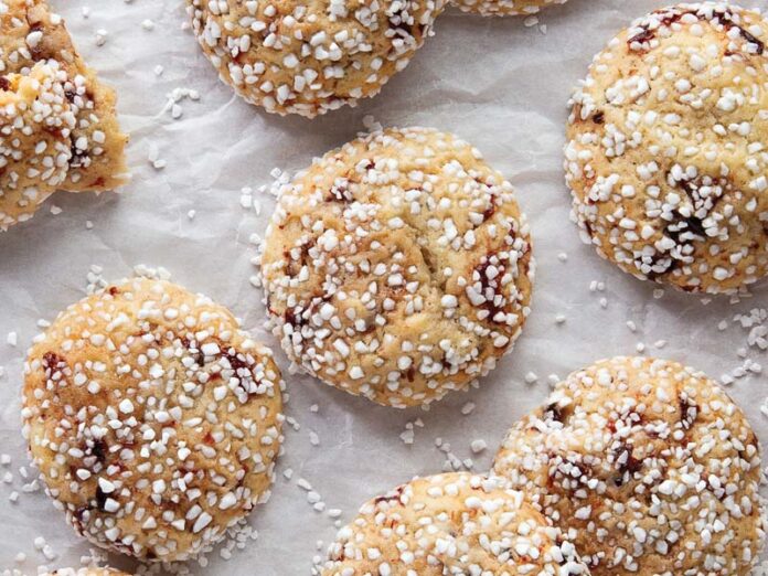 Cherry Creme Fraiche Cookies