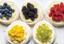 Olympic Ring Meringue Nests Olympic Ring Meringue Nests