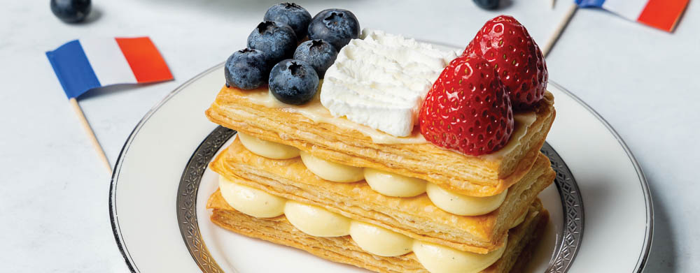 French Flag Mille-Feuilles