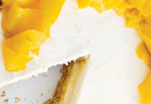 Roasted Mangoes and Cream Pie Roasted Mangoes and Cream Pie