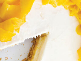 Roasted Mangoes and Cream Pie Roasted Mangoes and Cream Pie
