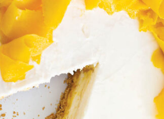 Roasted Mangoes and Cream Pie Roasted Mangoes and Cream Pie