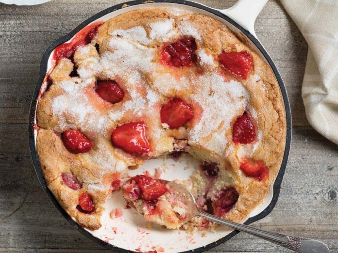 Strawberry Skillet Cake