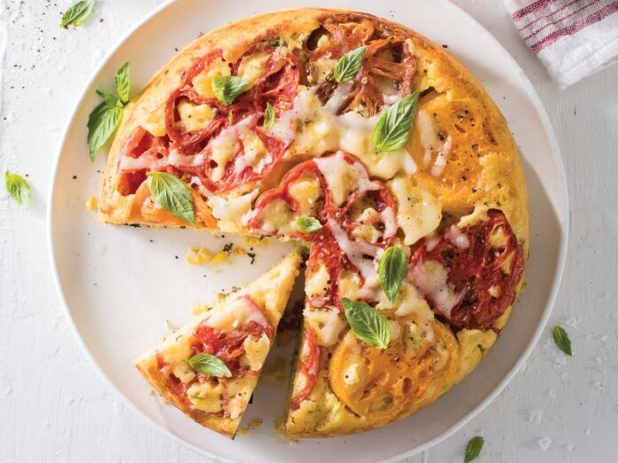 Upside-Down Heirloom Tomato Cornbread