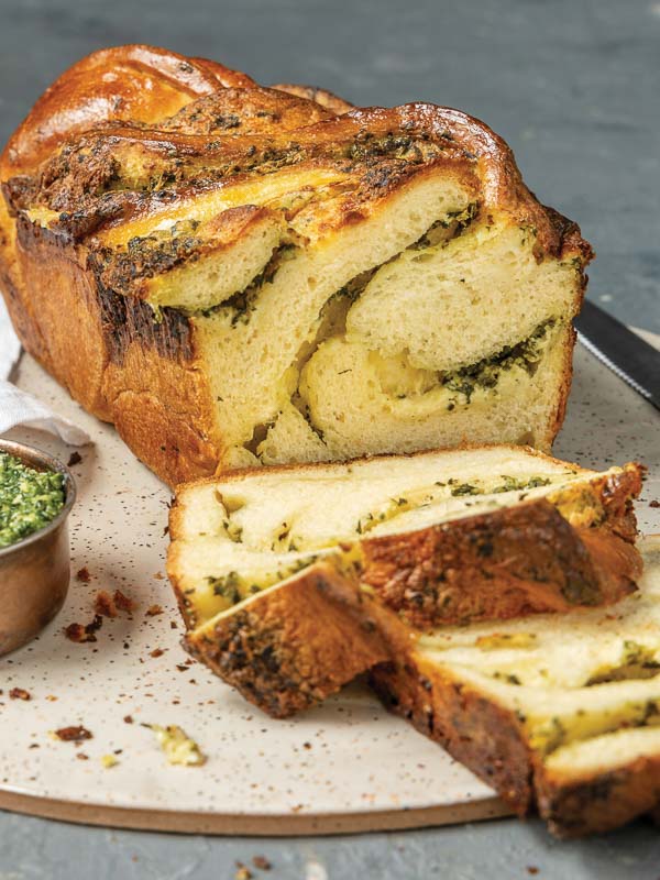 Pesto-Swirled Babka