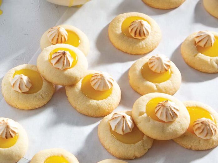 Lemon Meringue Thumbprint Cookies