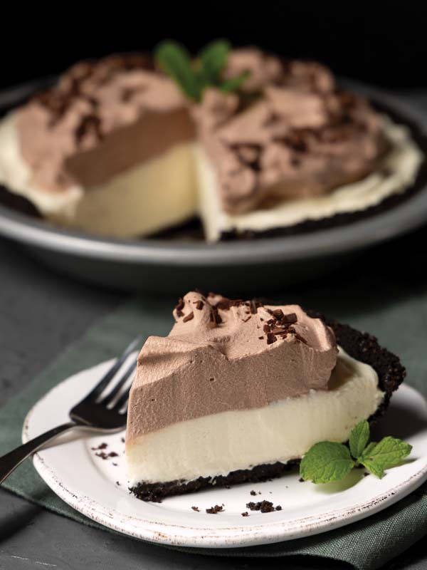 Chocolate Mint Cream Pie