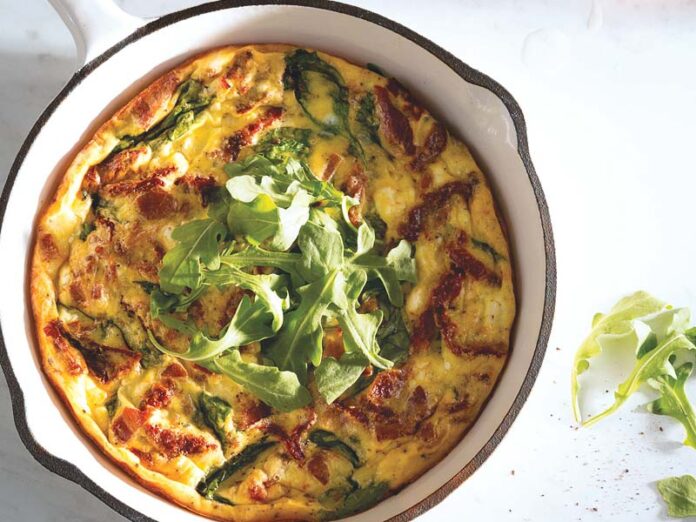 Sun-Dried Tomato Goat Cheese Frittata